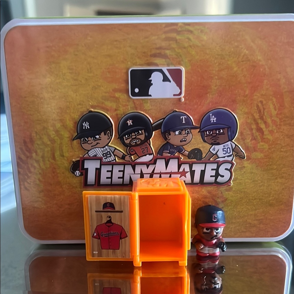 MLB Collectible Toy Set - Jose Ramirez with locker and collector tin